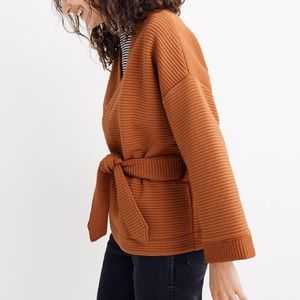 Madewell NWT quilted wrap jacket XS